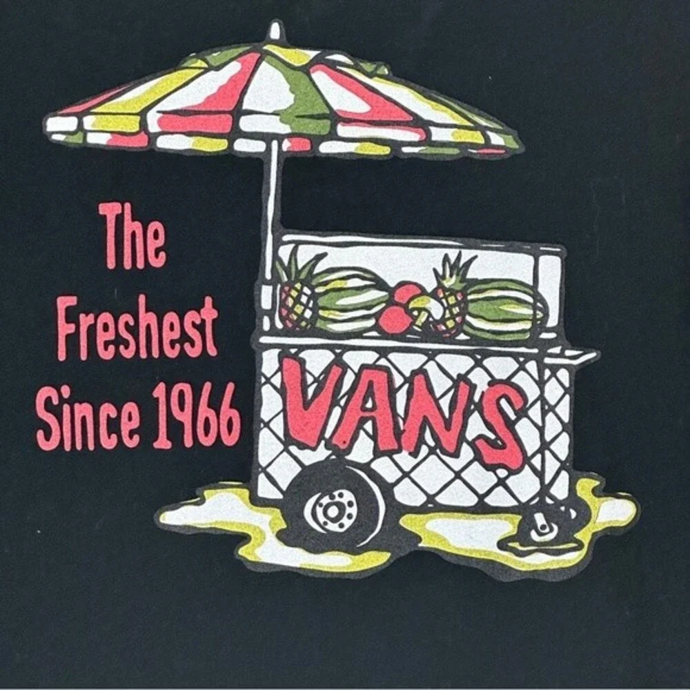 Vans The Freshest since 1966 Black Graphic T-shirt M - Picture 5 of 7